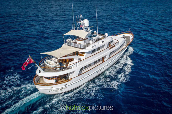 CHECKERS SUPERYACHT MEGAYACHT YACHT PHOTOGRAPHY HOTROCK PICTURES FLORIDA DRONE AERIAL