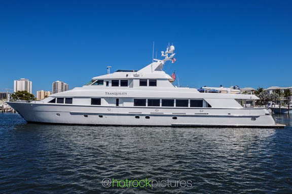 TRANQUILITY HATTERAS SUPERYACHT MEGAYACHT YACHT PHOTOGRAPHY HOTROCK PICTURES FLORIDA